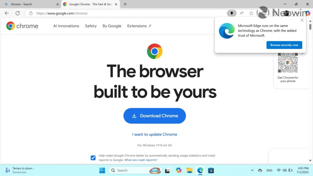 microsoft-stopped-injecting-edge-ads-on-chrome-website-1024x576-1 پایان تبلیغات اج در سایت رسمی کروم